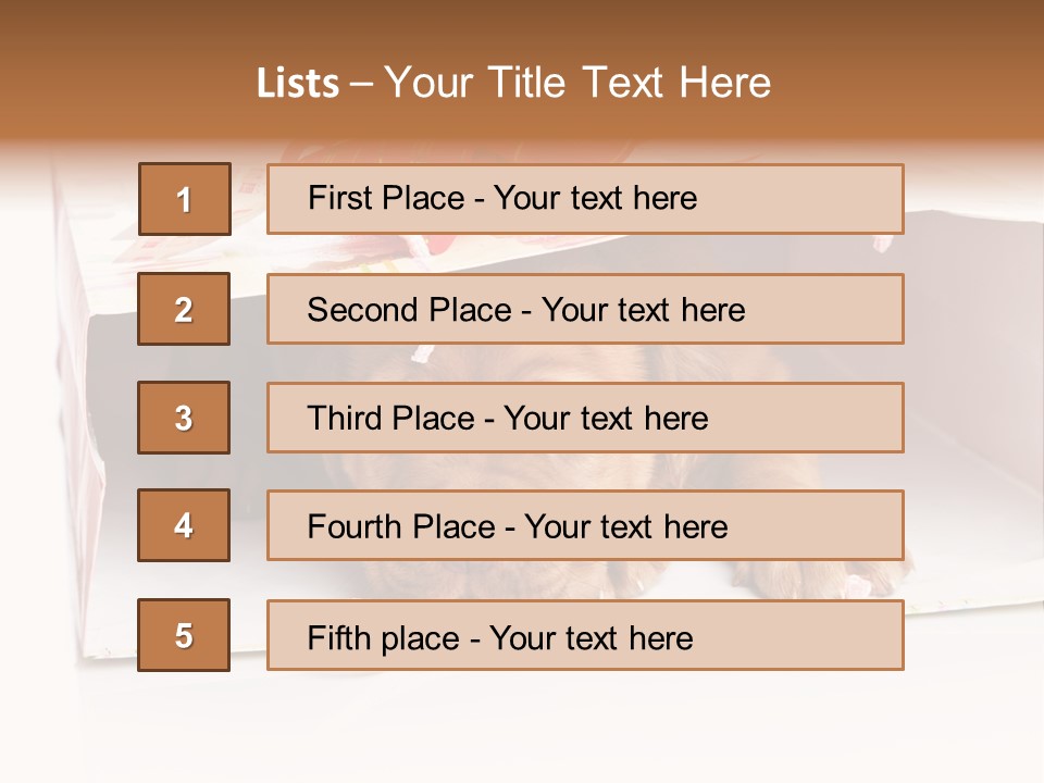 Bag Cute Canine PowerPoint Template