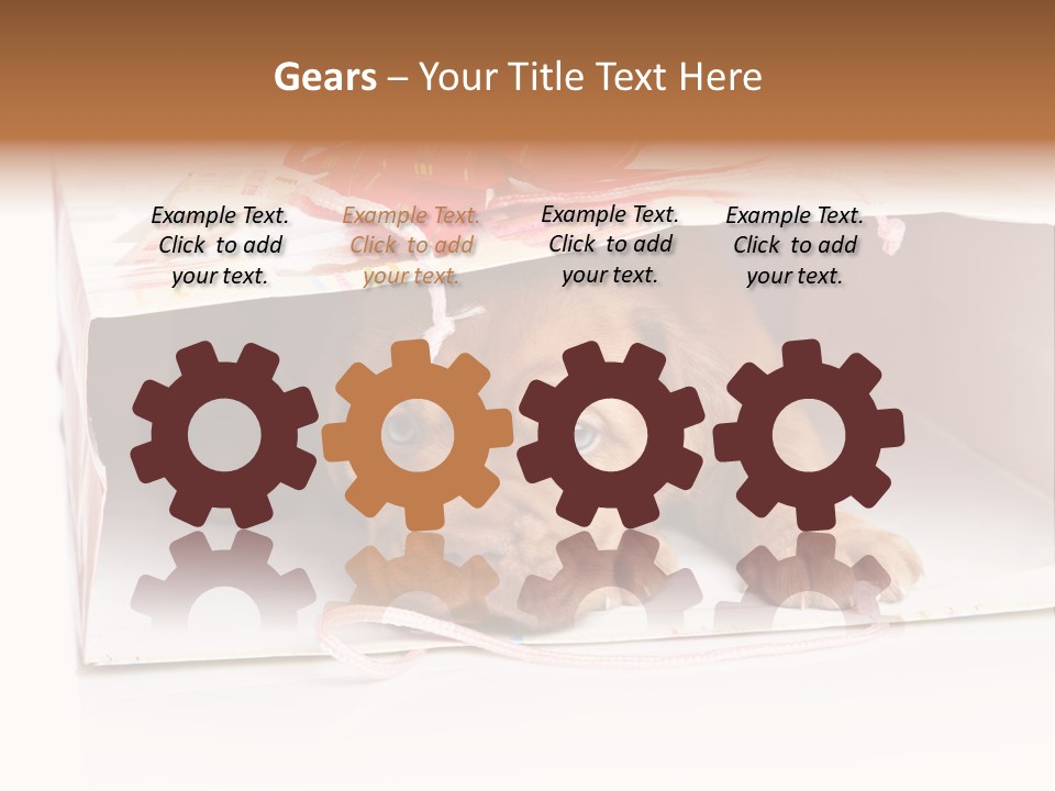 Bag Cute Canine PowerPoint Template