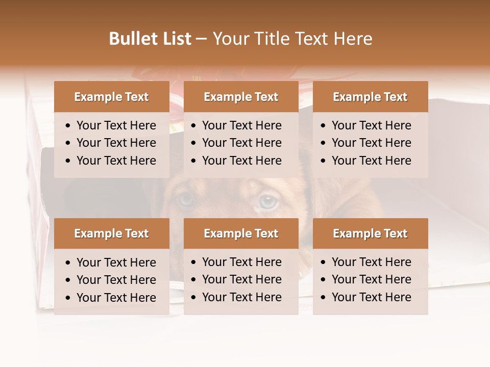 Bag Cute Canine PowerPoint Template