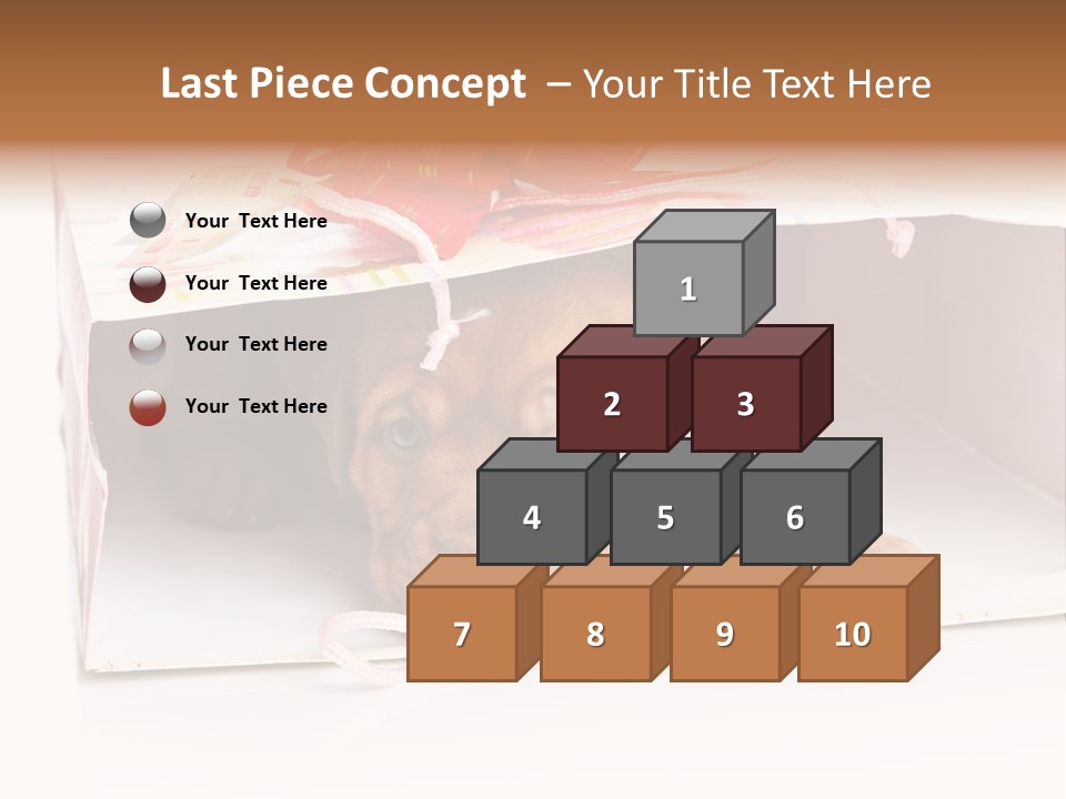 Bag Cute Canine PowerPoint Template