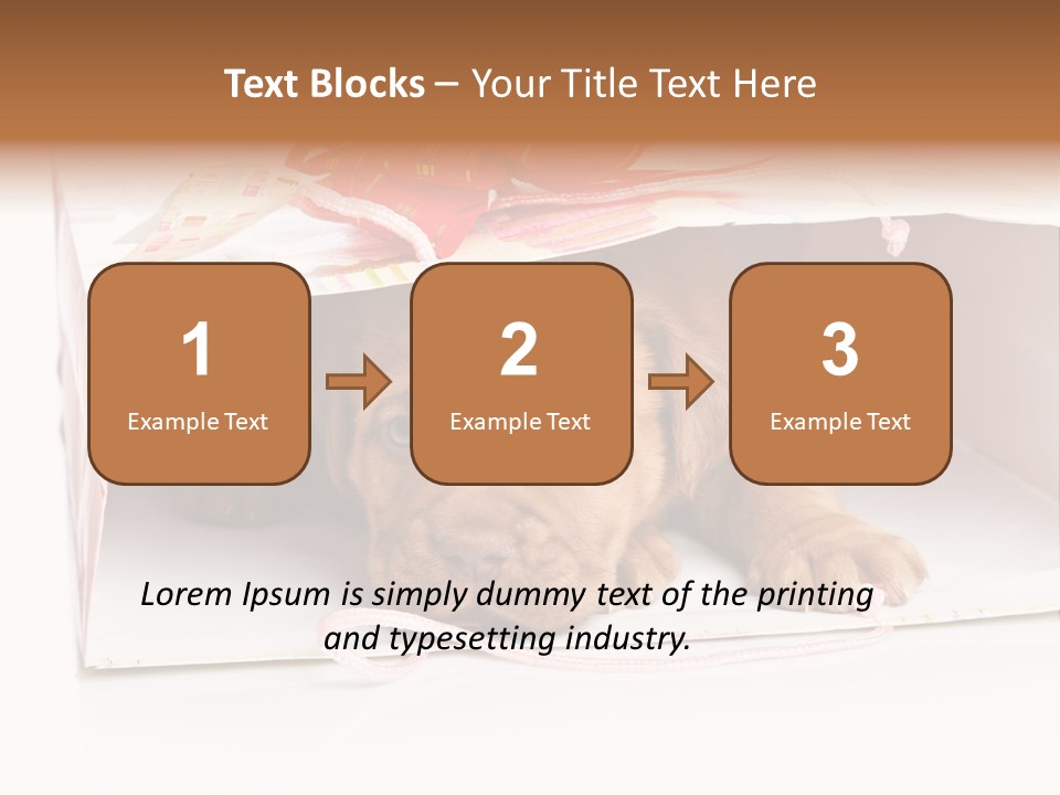 Bag Cute Canine PowerPoint Template