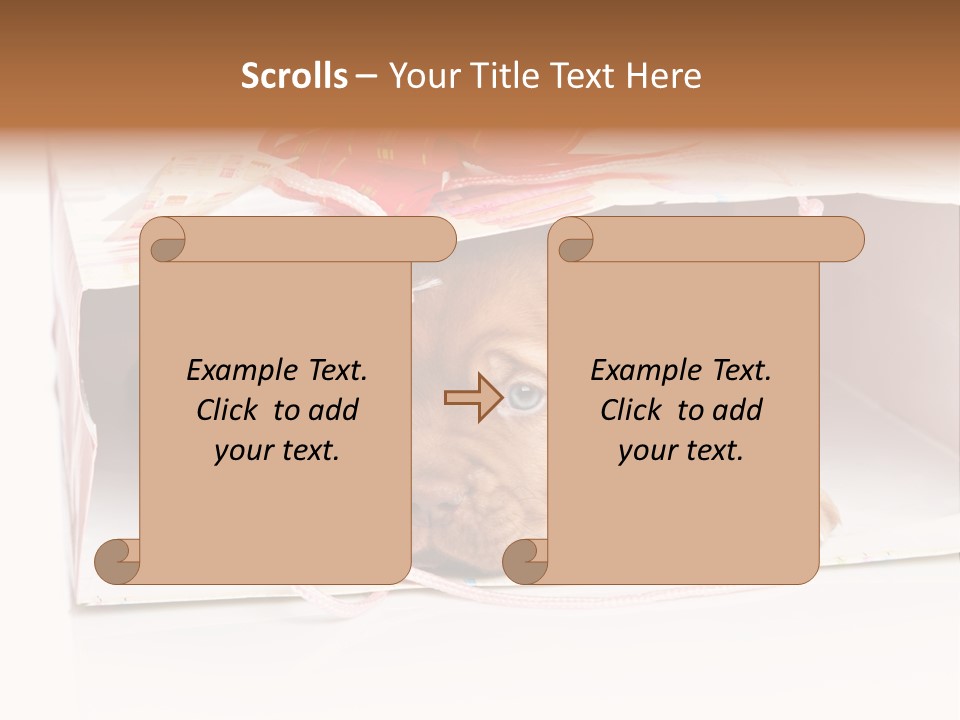 Bag Cute Canine PowerPoint Template