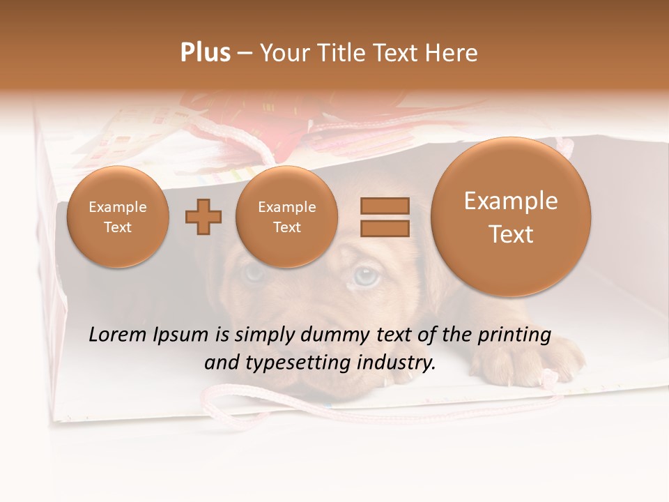 Bag Cute Canine PowerPoint Template