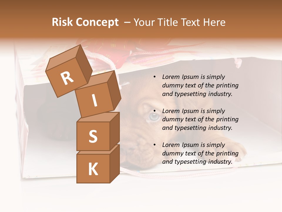 Bag Cute Canine PowerPoint Template