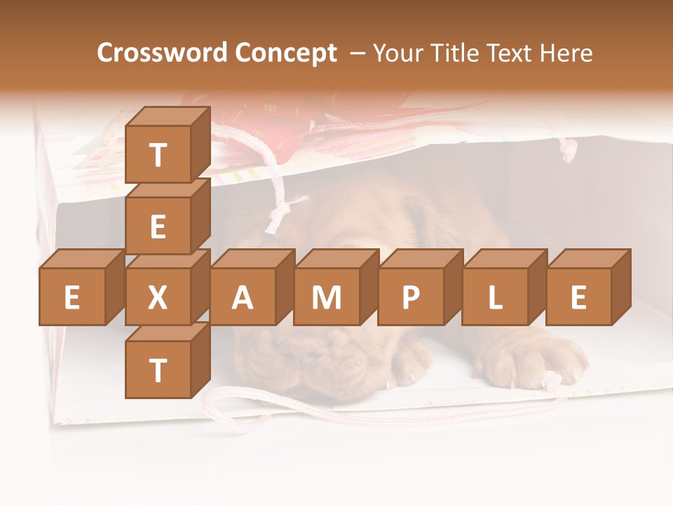 Bag Cute Canine PowerPoint Template