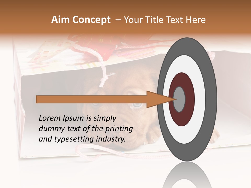 Bag Cute Canine PowerPoint Template