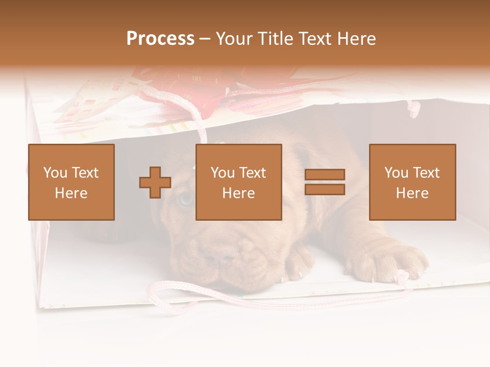 Bag Cute Canine PowerPoint Template