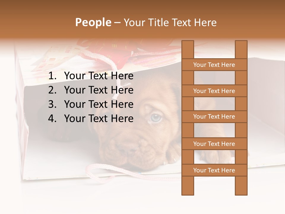 Bag Cute Canine PowerPoint Template