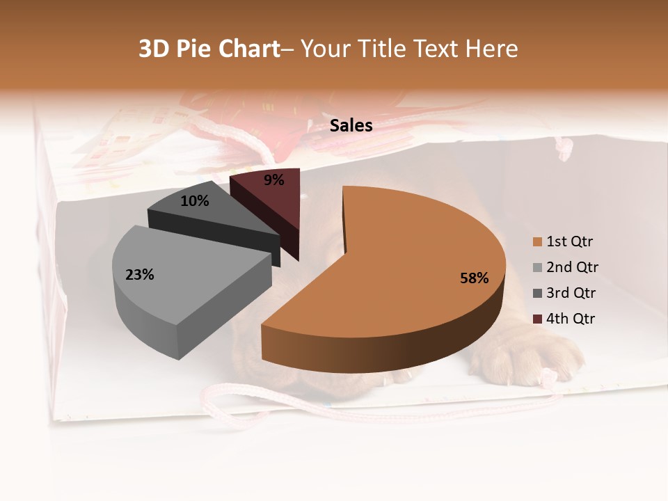 Bag Cute Canine PowerPoint Template