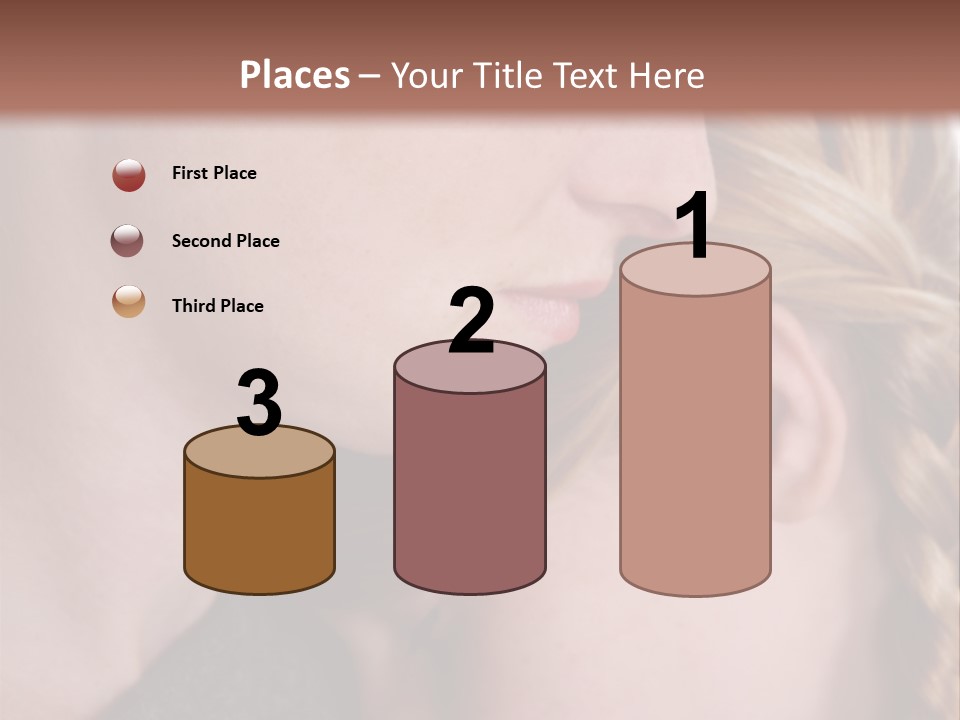 Female Teenager Loving PowerPoint Template