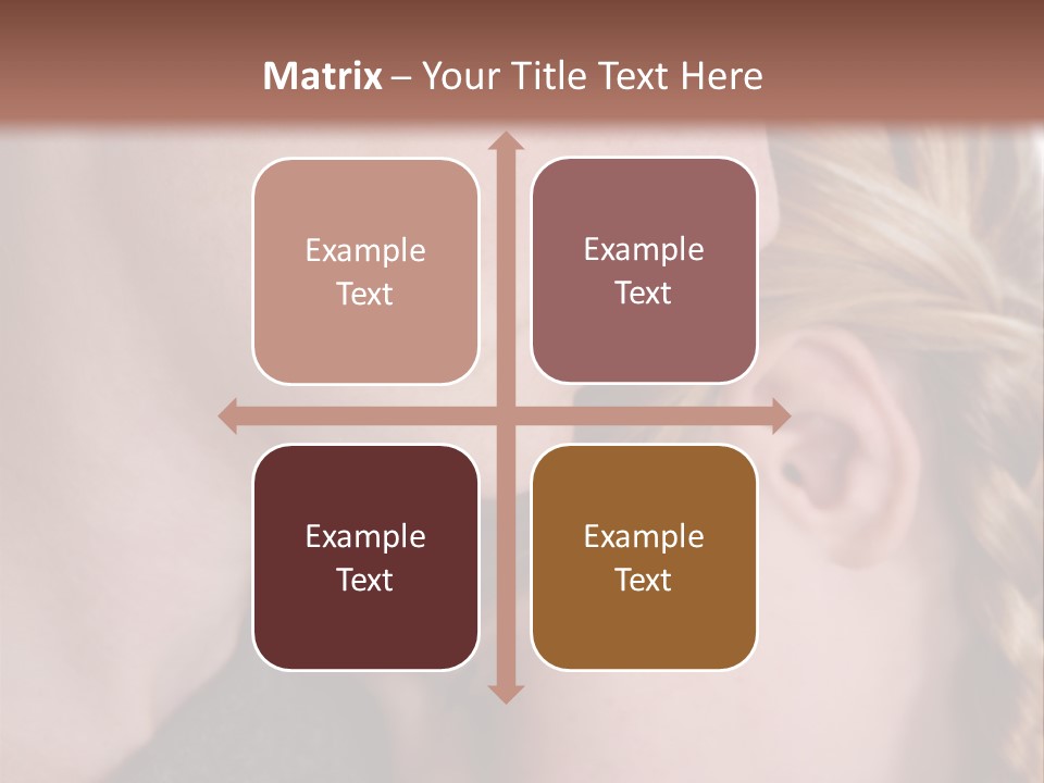 Female Teenager Loving PowerPoint Template