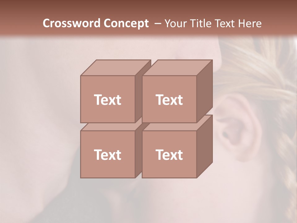 Female Teenager Loving PowerPoint Template