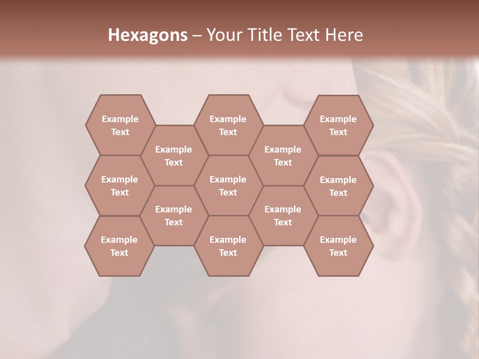 Female Teenager Loving PowerPoint Template