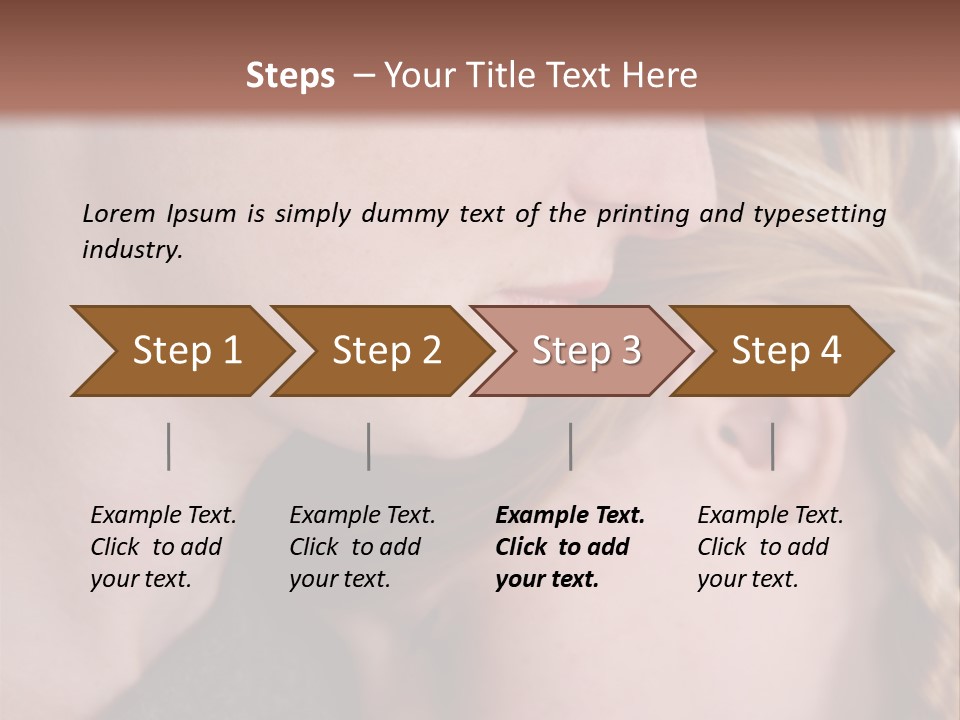 Female Teenager Loving PowerPoint Template