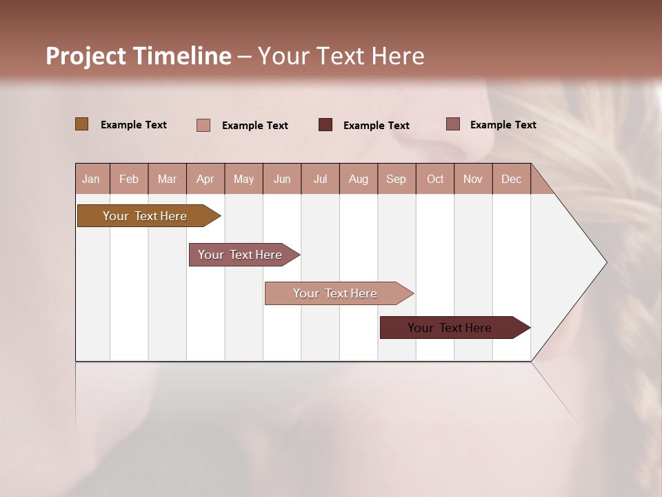 Female Teenager Loving PowerPoint Template