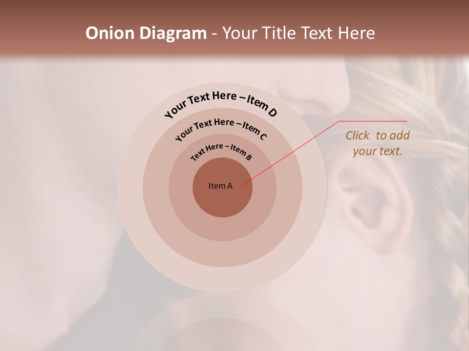 Female Teenager Loving PowerPoint Template