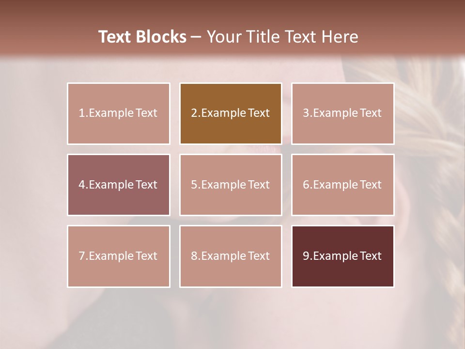 Female Teenager Loving PowerPoint Template