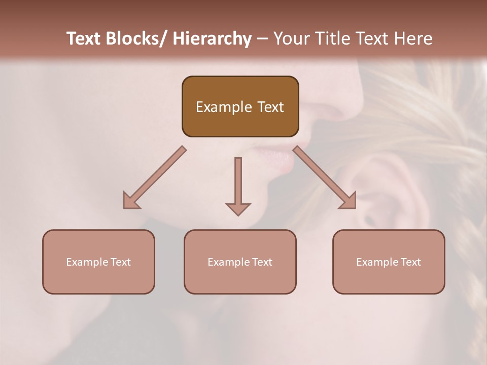 Female Teenager Loving PowerPoint Template