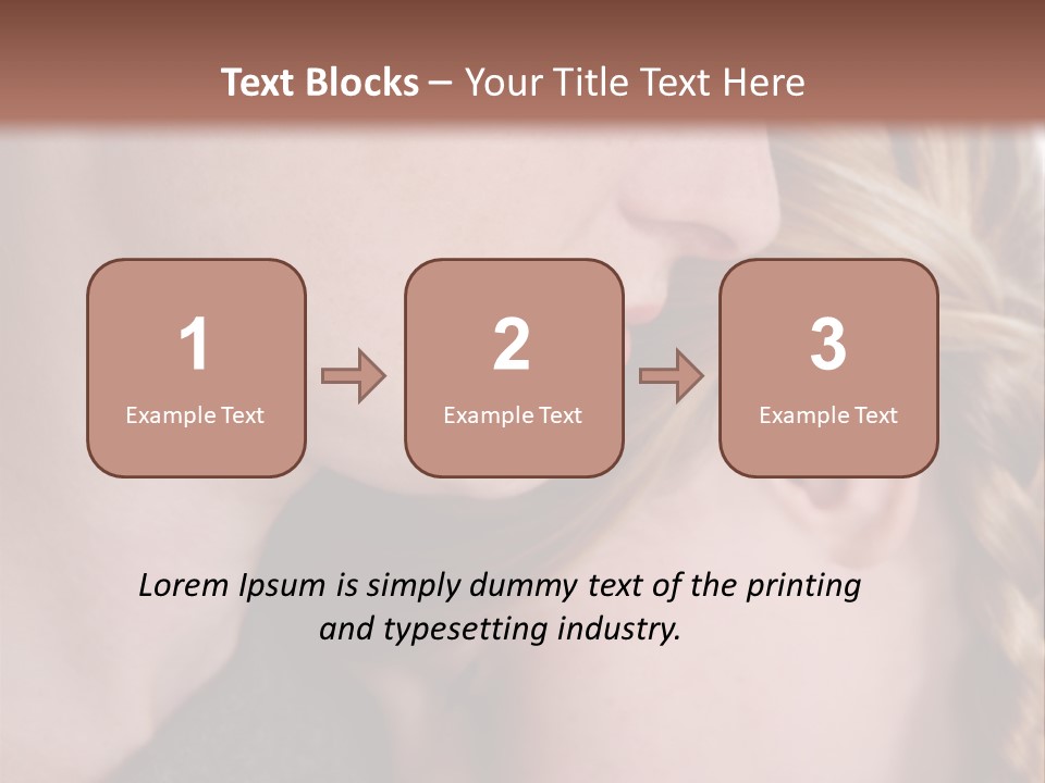 Female Teenager Loving PowerPoint Template