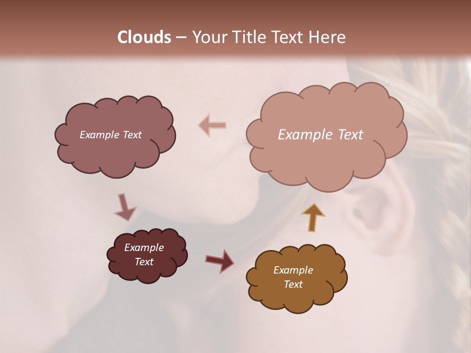 Female Teenager Loving PowerPoint Template