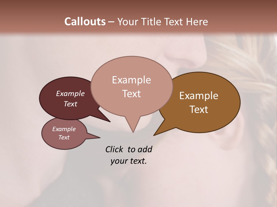 Female Teenager Loving PowerPoint Template