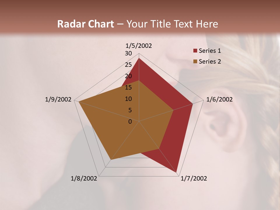 Female Teenager Loving PowerPoint Template
