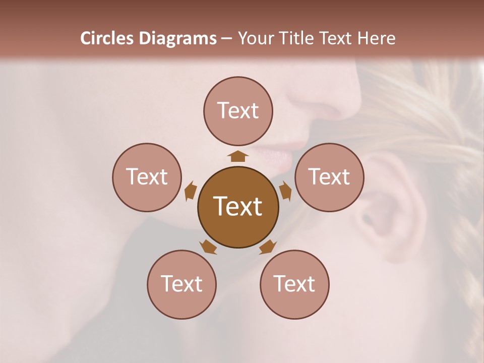 Female Teenager Loving PowerPoint Template