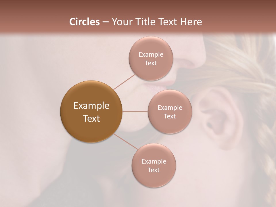 Female Teenager Loving PowerPoint Template