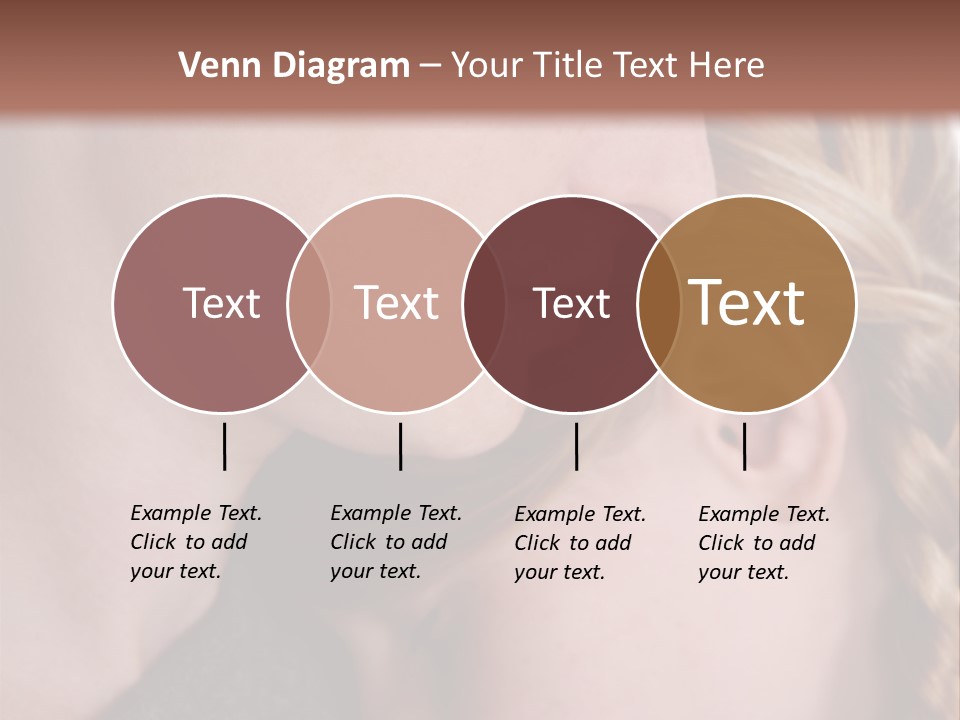 Female Teenager Loving PowerPoint Template