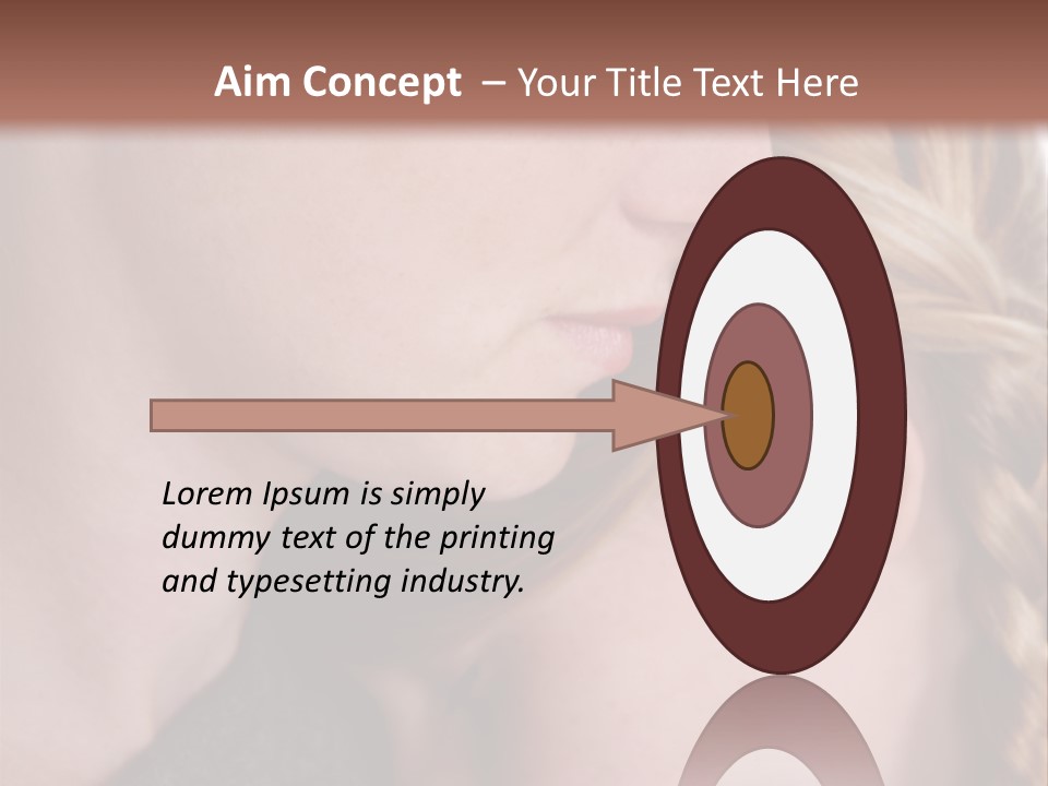 Female Teenager Loving PowerPoint Template