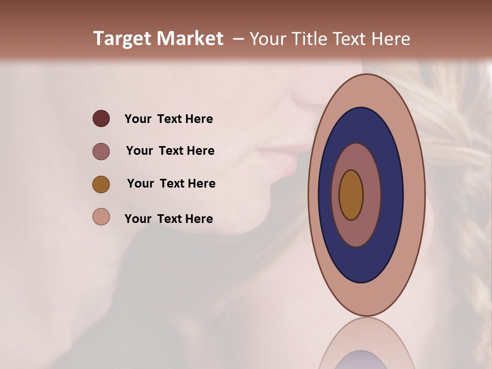 Female Teenager Loving PowerPoint Template