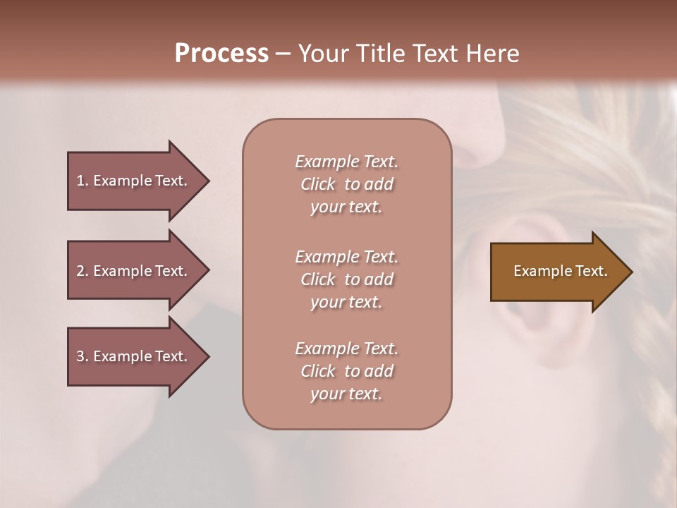 Female Teenager Loving PowerPoint Template