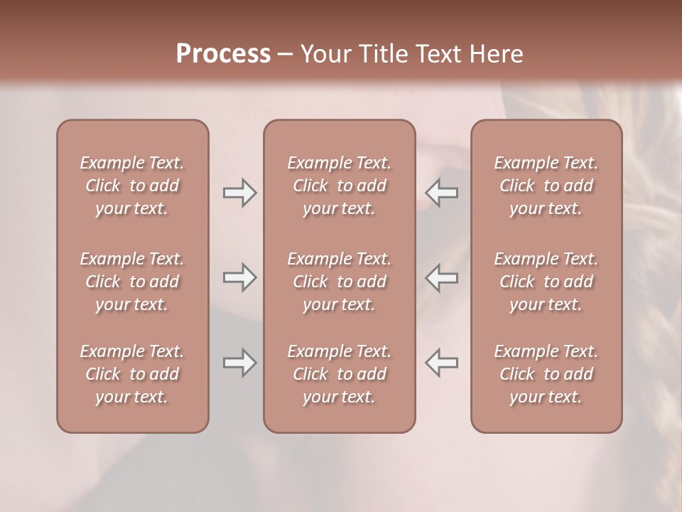 Female Teenager Loving PowerPoint Template