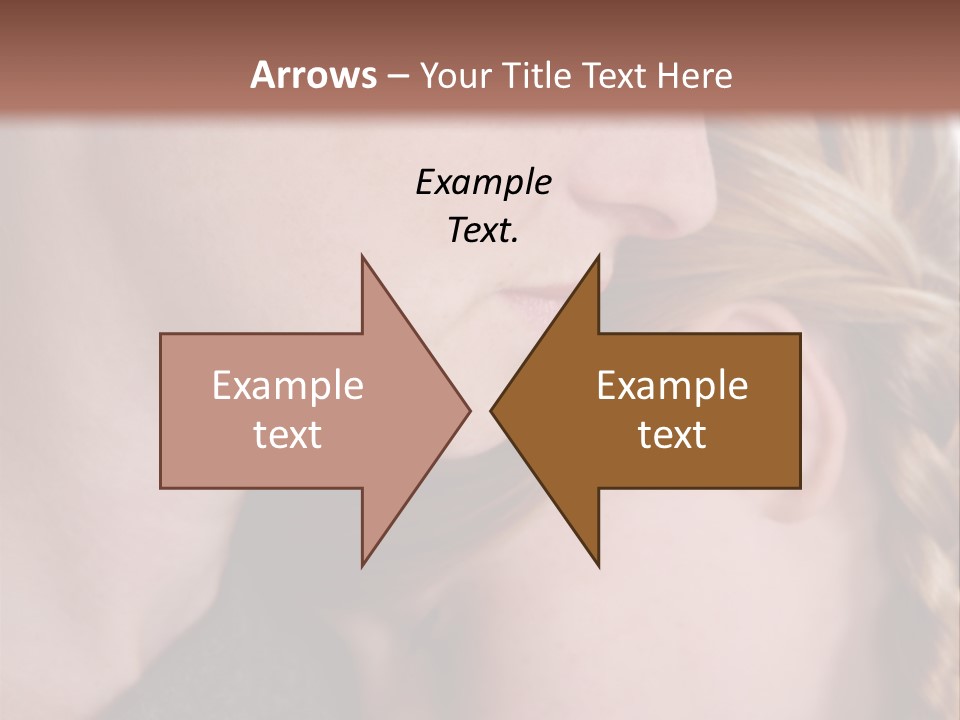 Female Teenager Loving PowerPoint Template