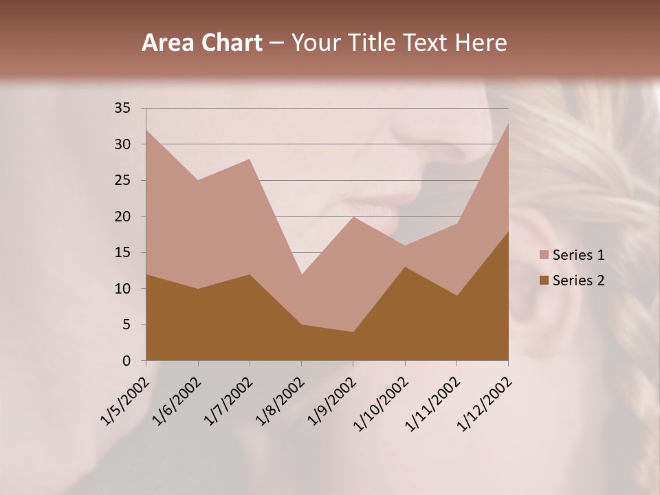 Female Teenager Loving PowerPoint Template