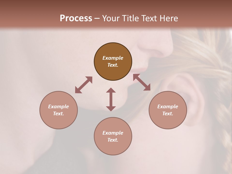 Female Teenager Loving PowerPoint Template