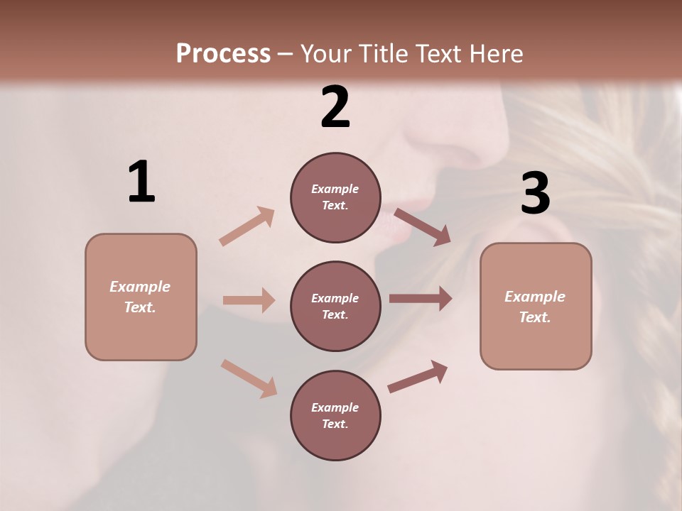 Female Teenager Loving PowerPoint Template