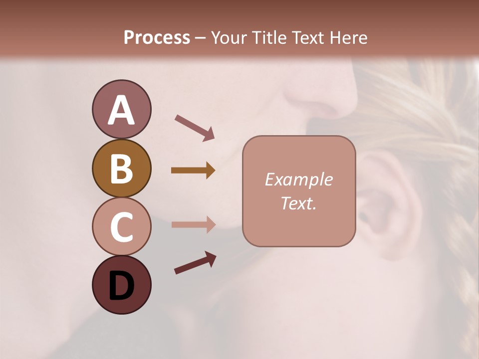 Female Teenager Loving PowerPoint Template