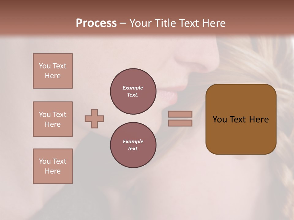 Female Teenager Loving PowerPoint Template