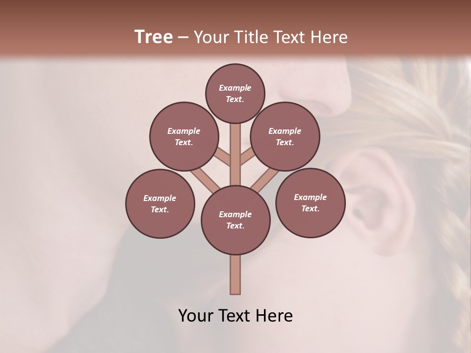 Female Teenager Loving PowerPoint Template