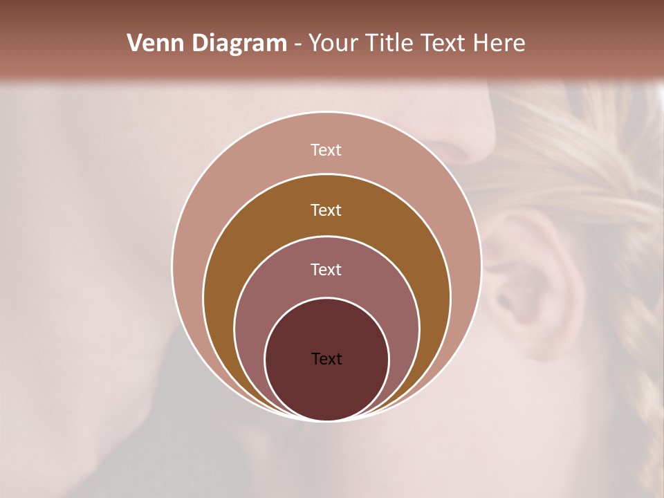 Female Teenager Loving PowerPoint Template