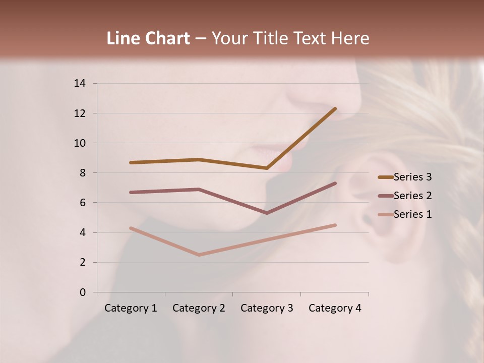 Female Teenager Loving PowerPoint Template