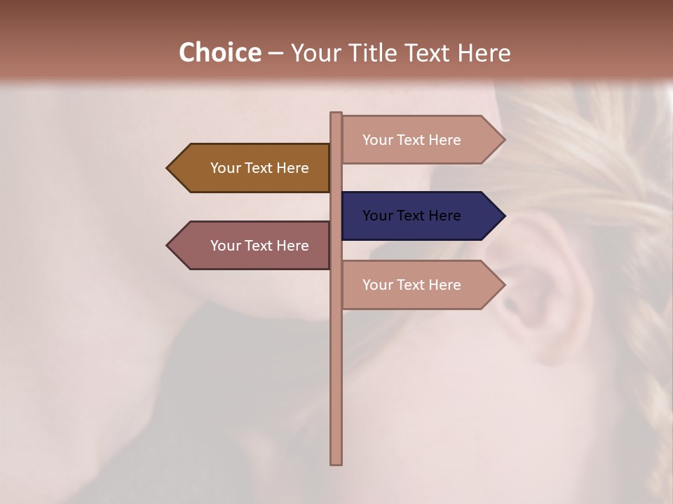 Female Teenager Loving PowerPoint Template