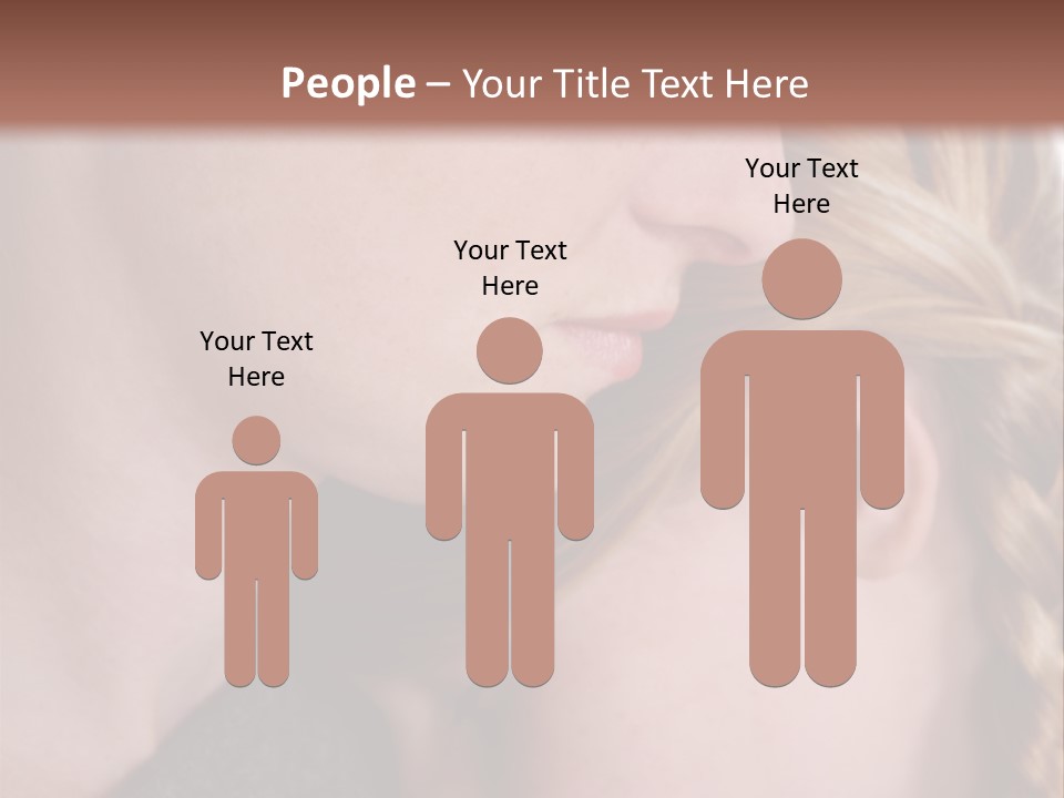 Female Teenager Loving PowerPoint Template