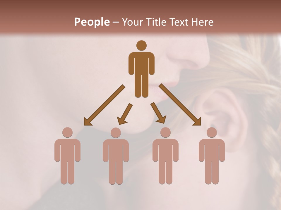 Female Teenager Loving PowerPoint Template