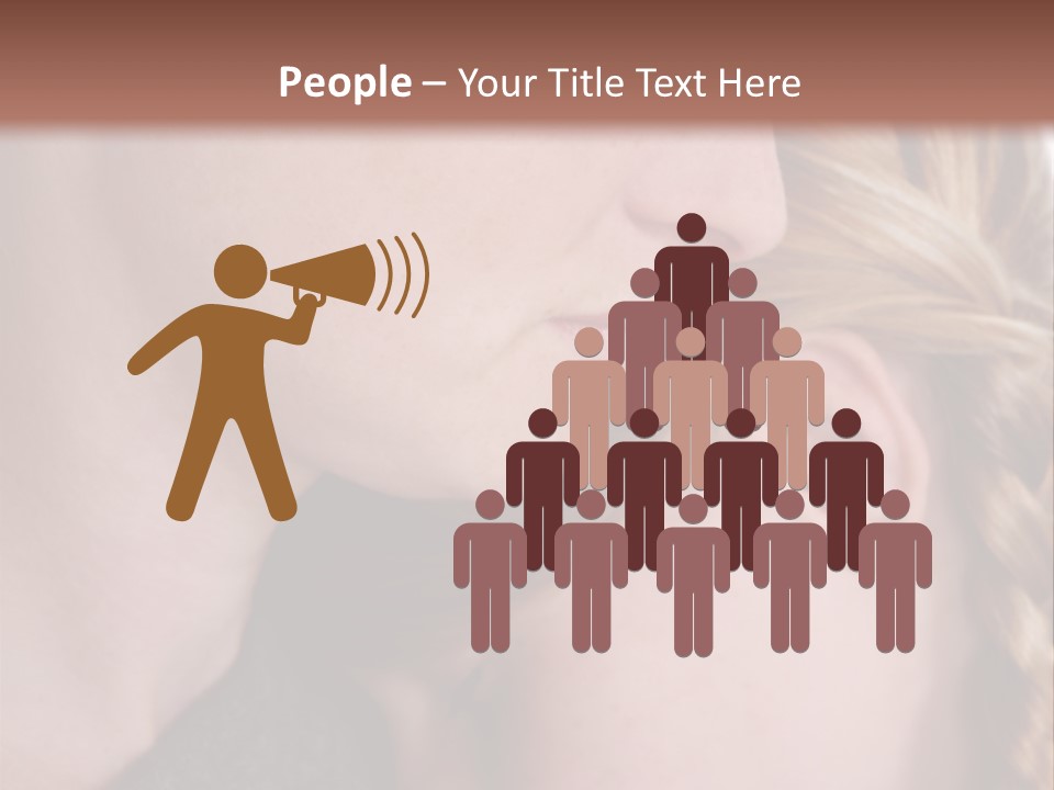 Female Teenager Loving PowerPoint Template