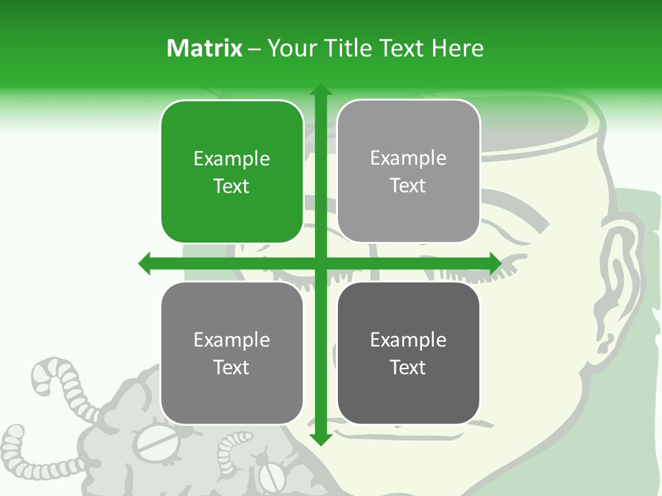 Human Face Brain PowerPoint Template