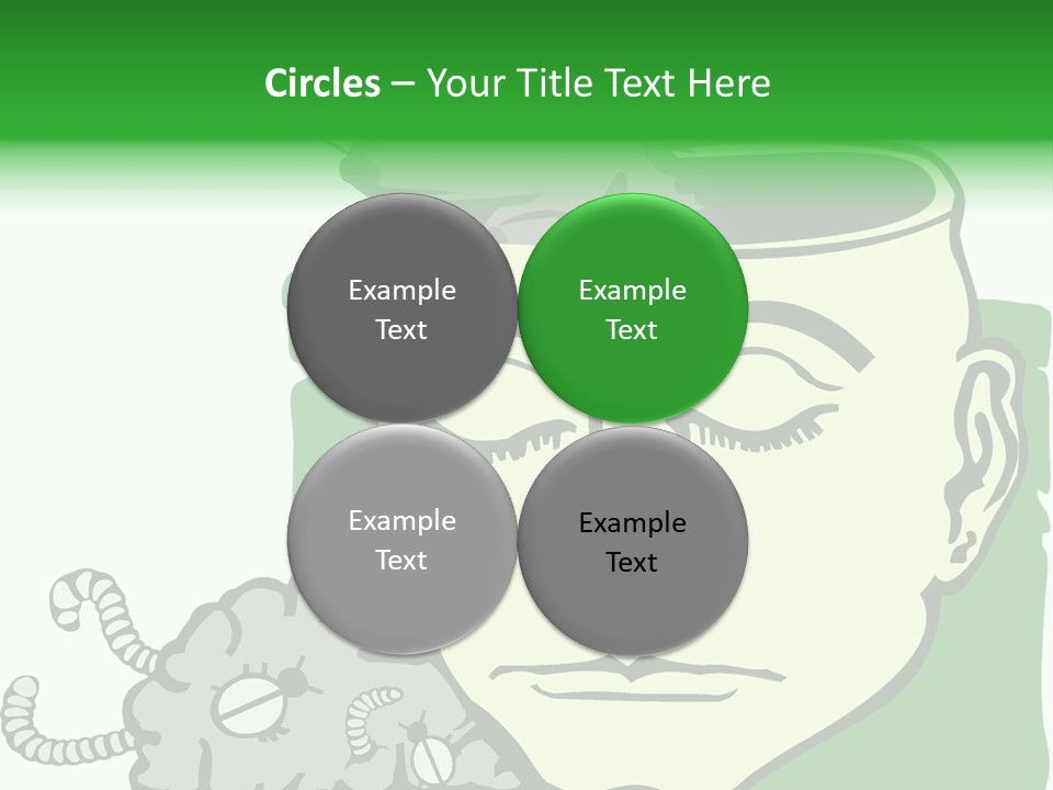 Human Face Brain PowerPoint Template