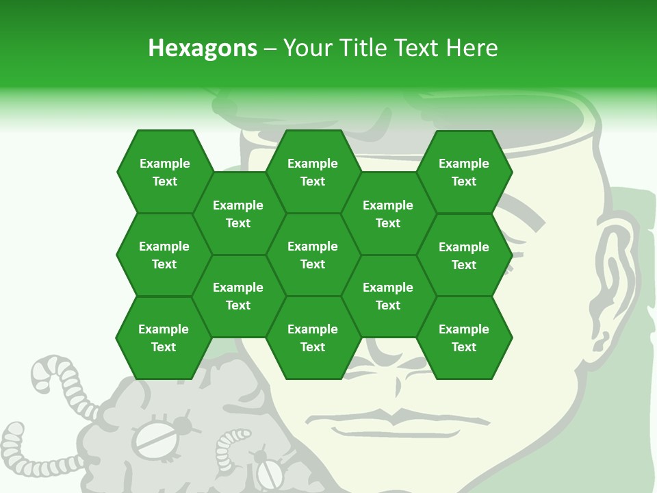 Human Face Brain PowerPoint Template