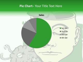 Human Face Brain PowerPoint Template